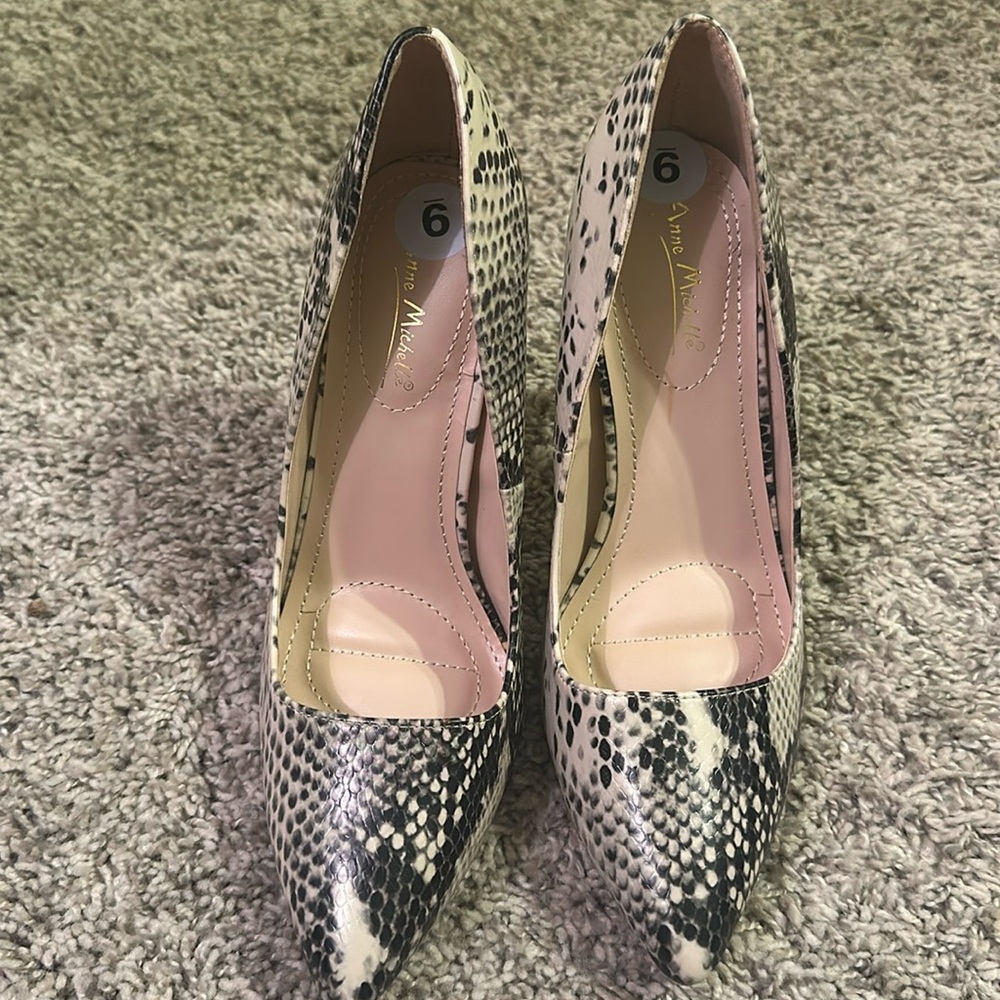 Snake skin heels